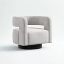 Kivo Swivel ChairLight Grey | Velvet