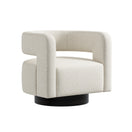 Kivo Swivel ChairWhite | Boucle