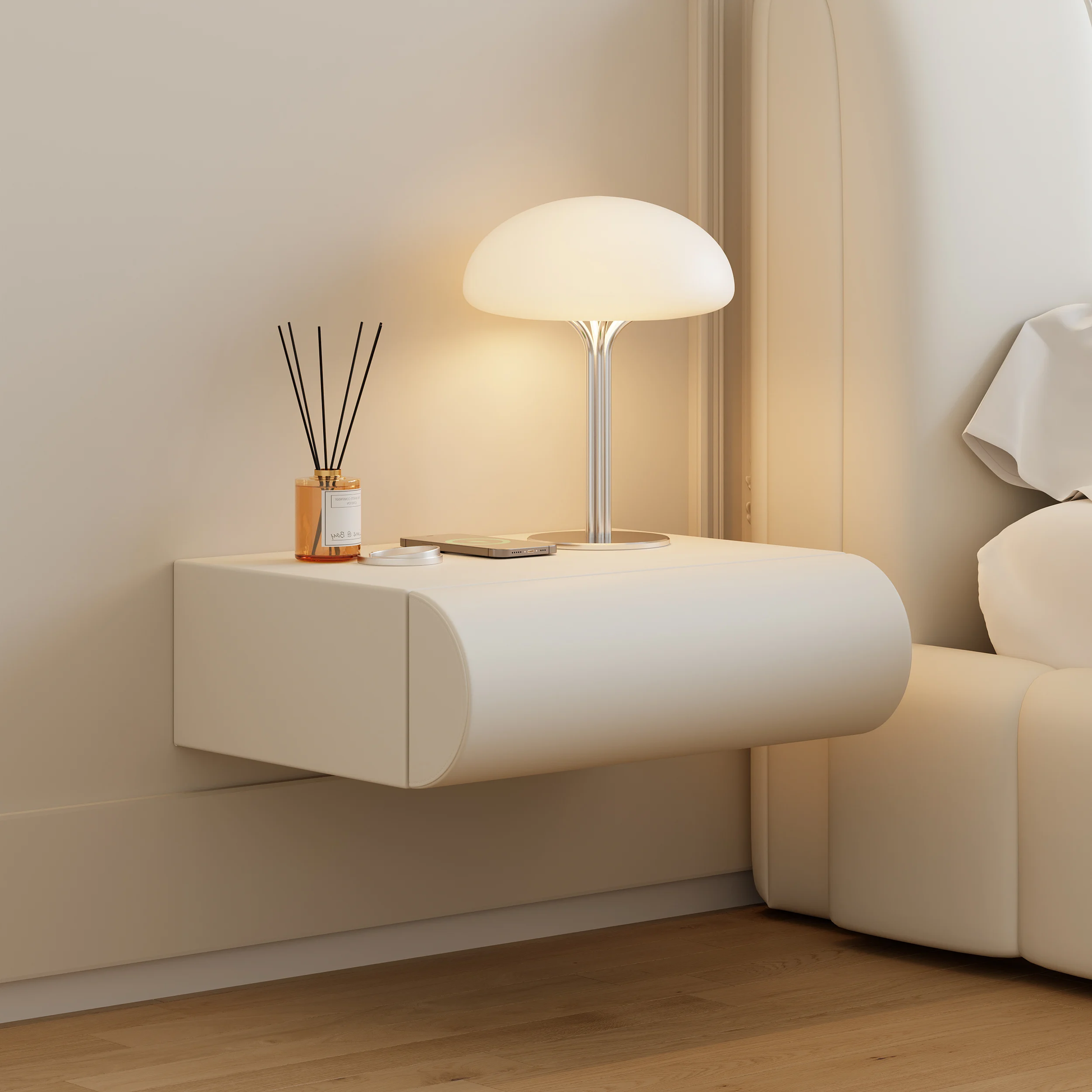 Loria Wall-Mounted Drawer Nightstand