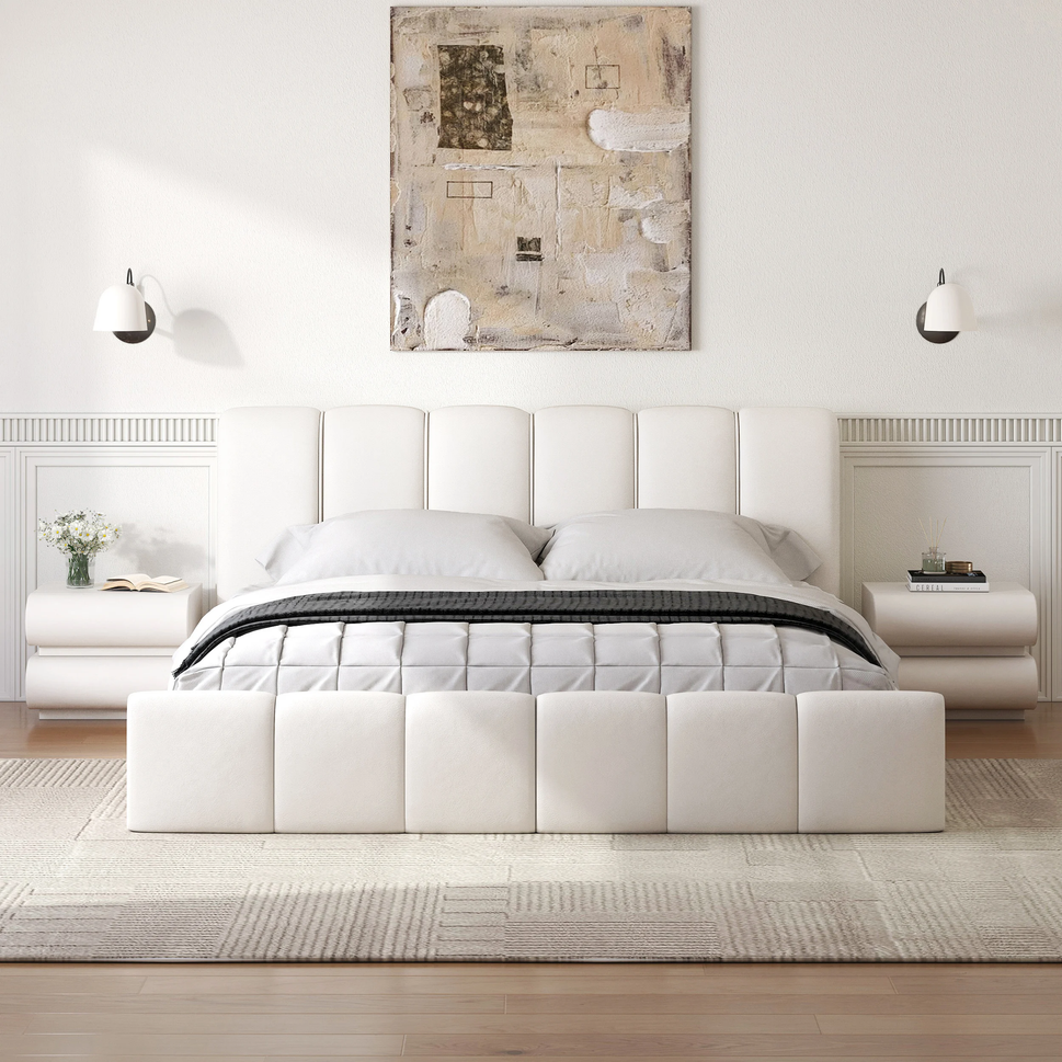 Luka BedBed: Mattress 180 x 200 cm | Overall W 200 x D 230 x H 110 cm