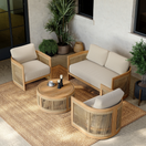 Lyra Outdoor Sofa SetFull Set: Sofa 2S + Chair + Coffee Table