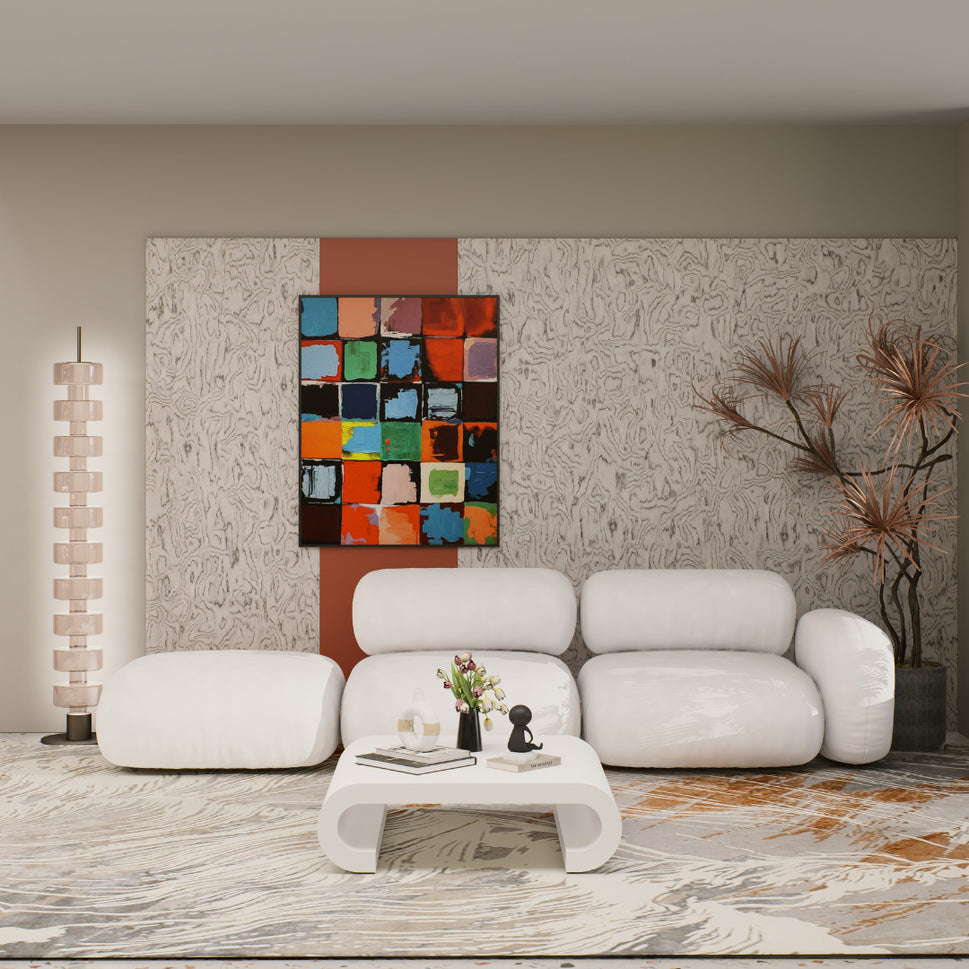 Marshmello SofaWhite / Boucle / Facing Right-Arm