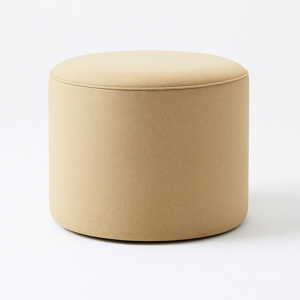 Olyn Kids Study Table SetSingle Pouf | Soft Beige Velvet
