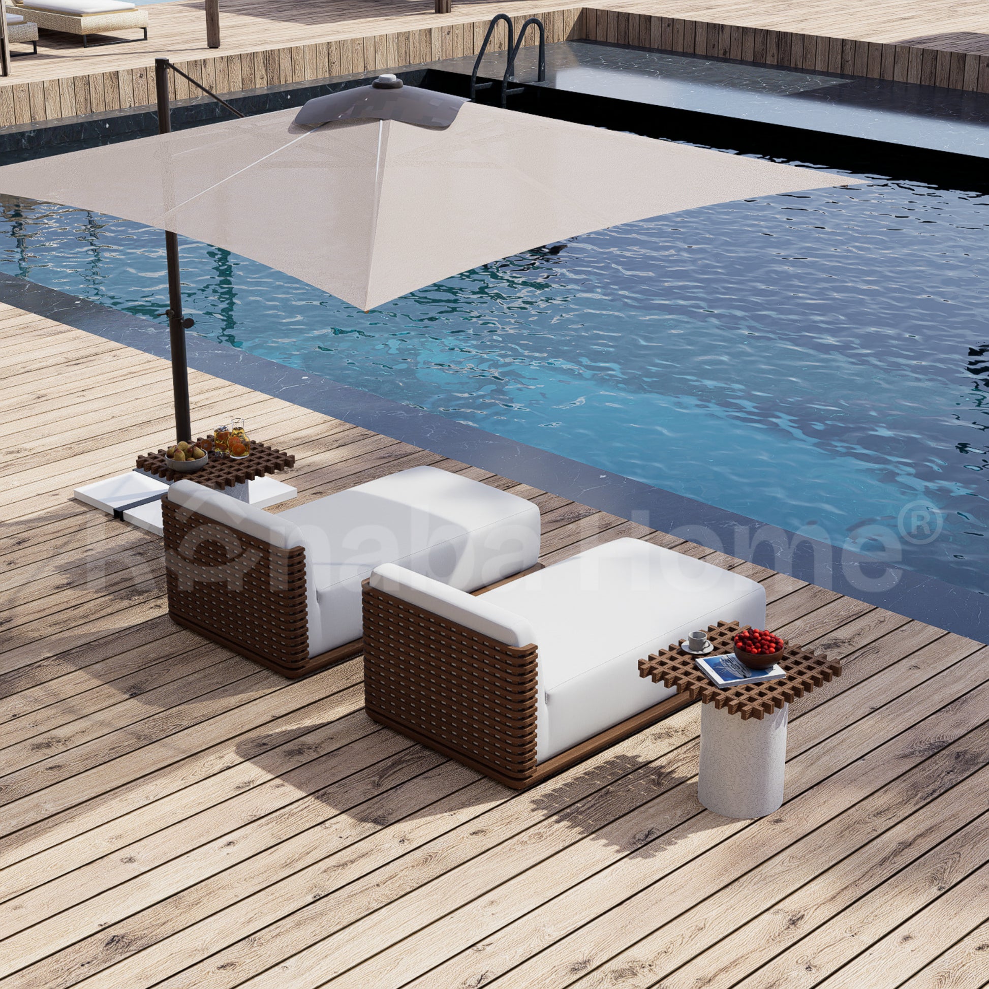 Orno Outdoor Chaise Set