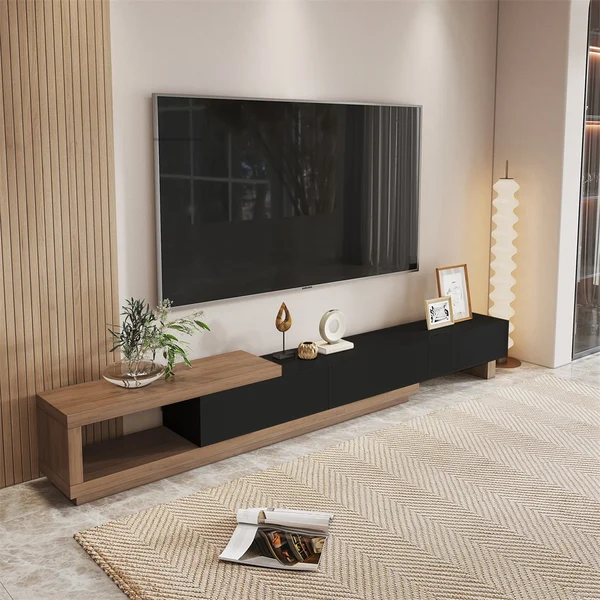 Peter Extendable TV Stand / 179 - 255 W x 37.5 D x 40 H - Kanaba Home #