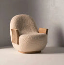 Plush ArmchairBeige