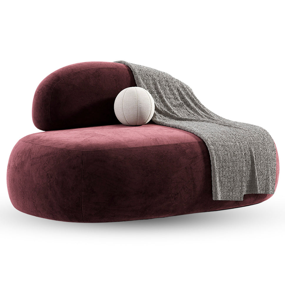 Pom SofaBurgandy | Velvet