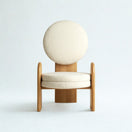 Seli ArmchairNatural | White Boucle