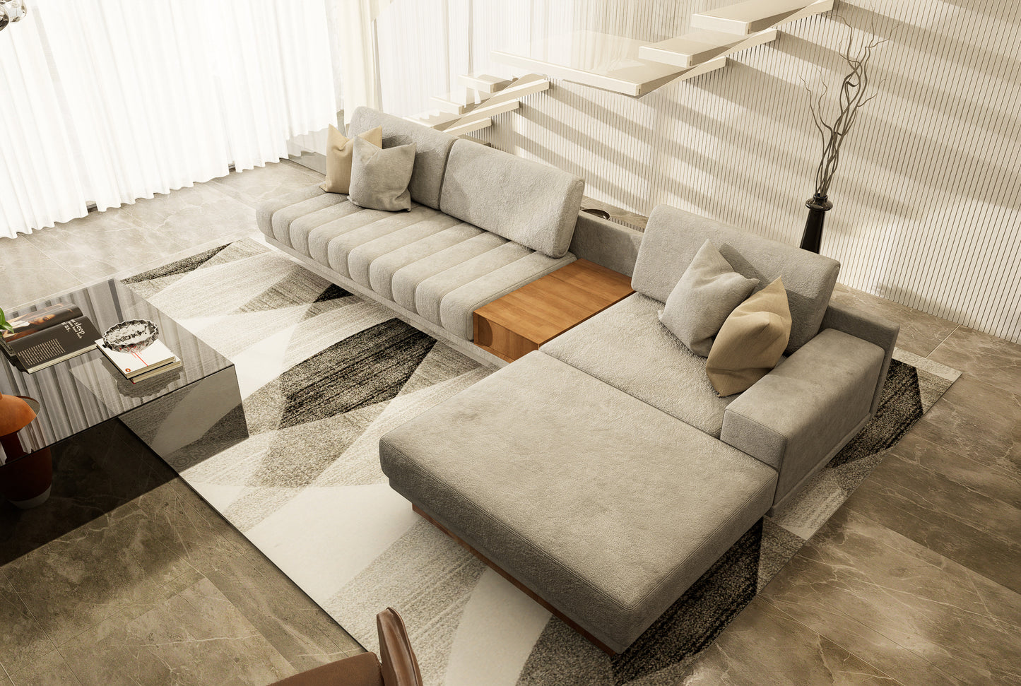 Sena L-Shaped Sofa