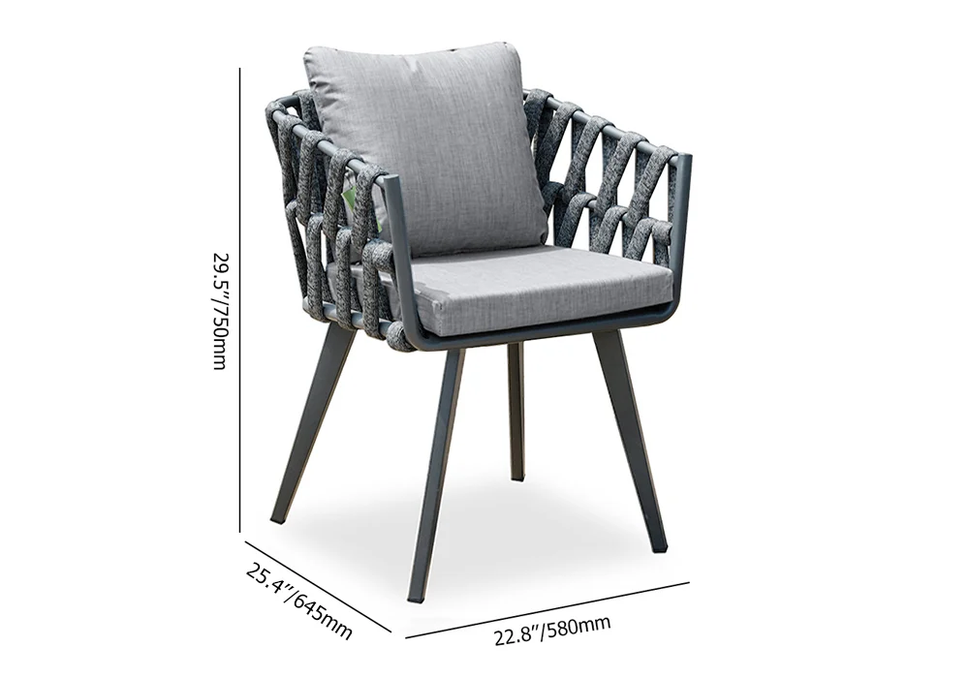 Solon Outdoor Dining SetChair / Grey / Ceramic