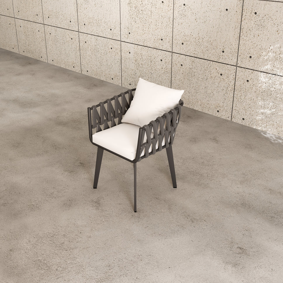 Solon Outdoor Dining SetChair / Grey