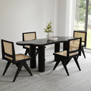 Tova Dining SetFull Set (1 Table + 4 Chairs)