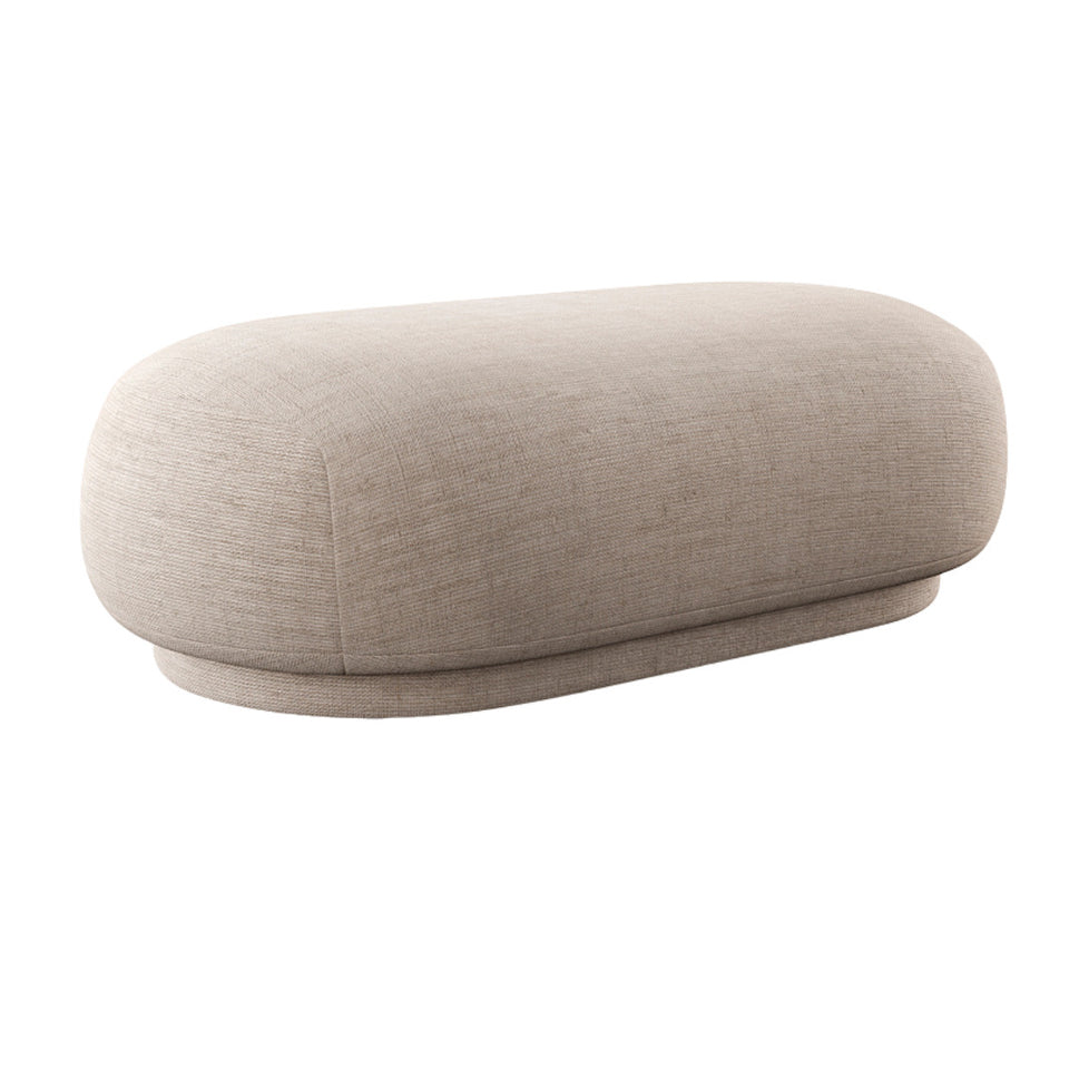 Tula PoufOff- White | W 120x D 60 x H 41 cm | Linen