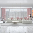 Victoria SofaWhite / Facing Right  L-Shape / Boucle