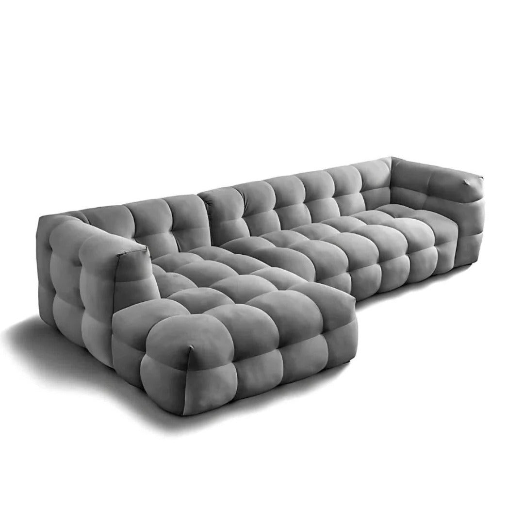 Grey L Shape Sofa 