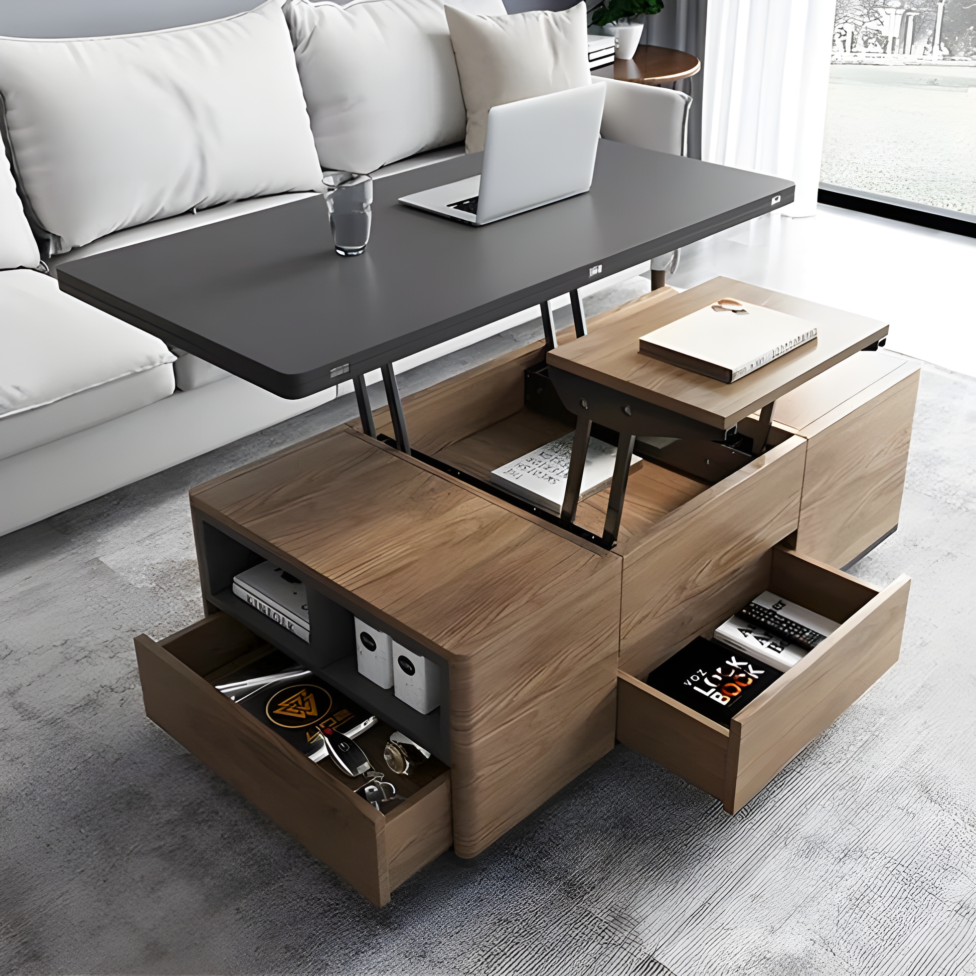 Wide Extendable Coffee Table