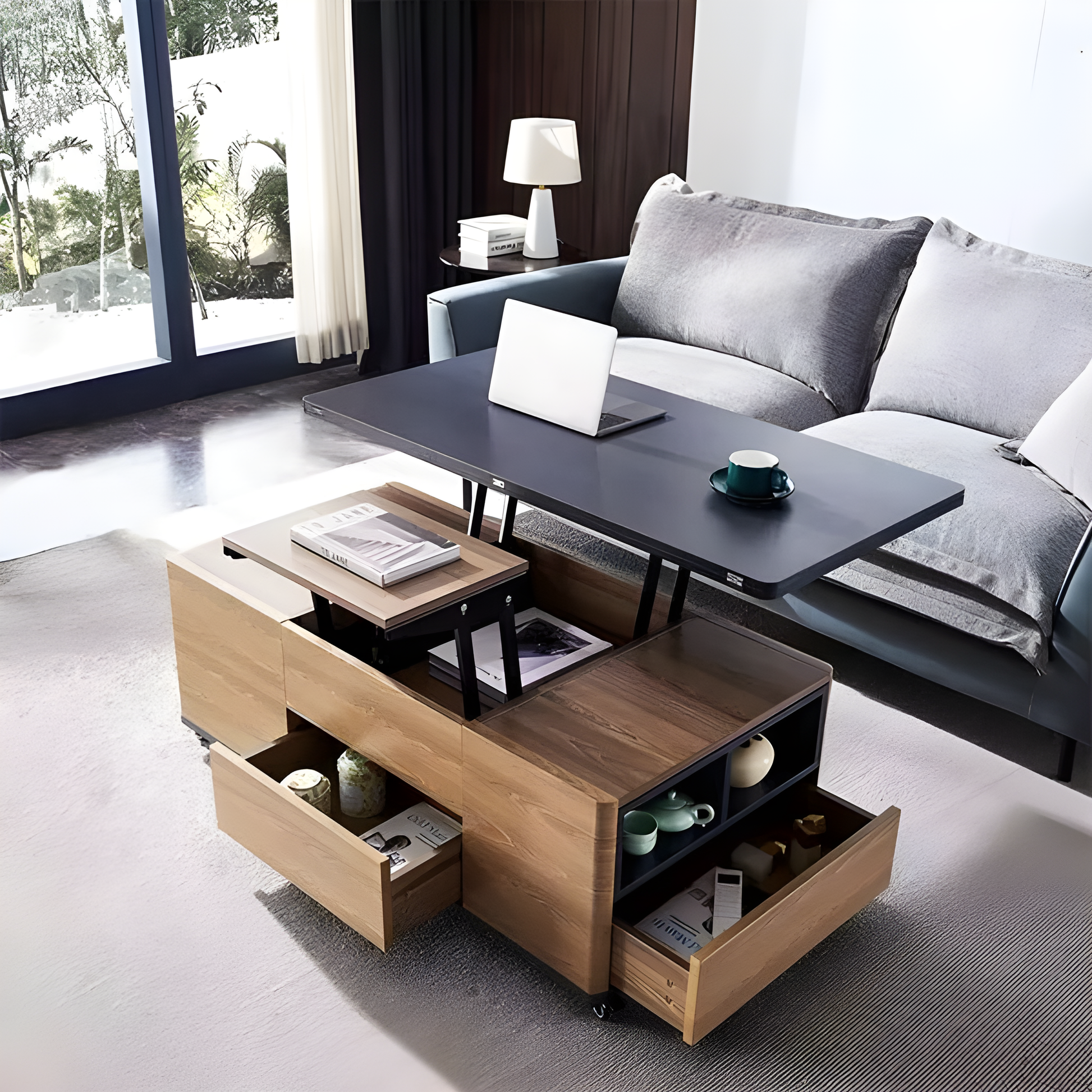 Wide Extendable Coffee Table