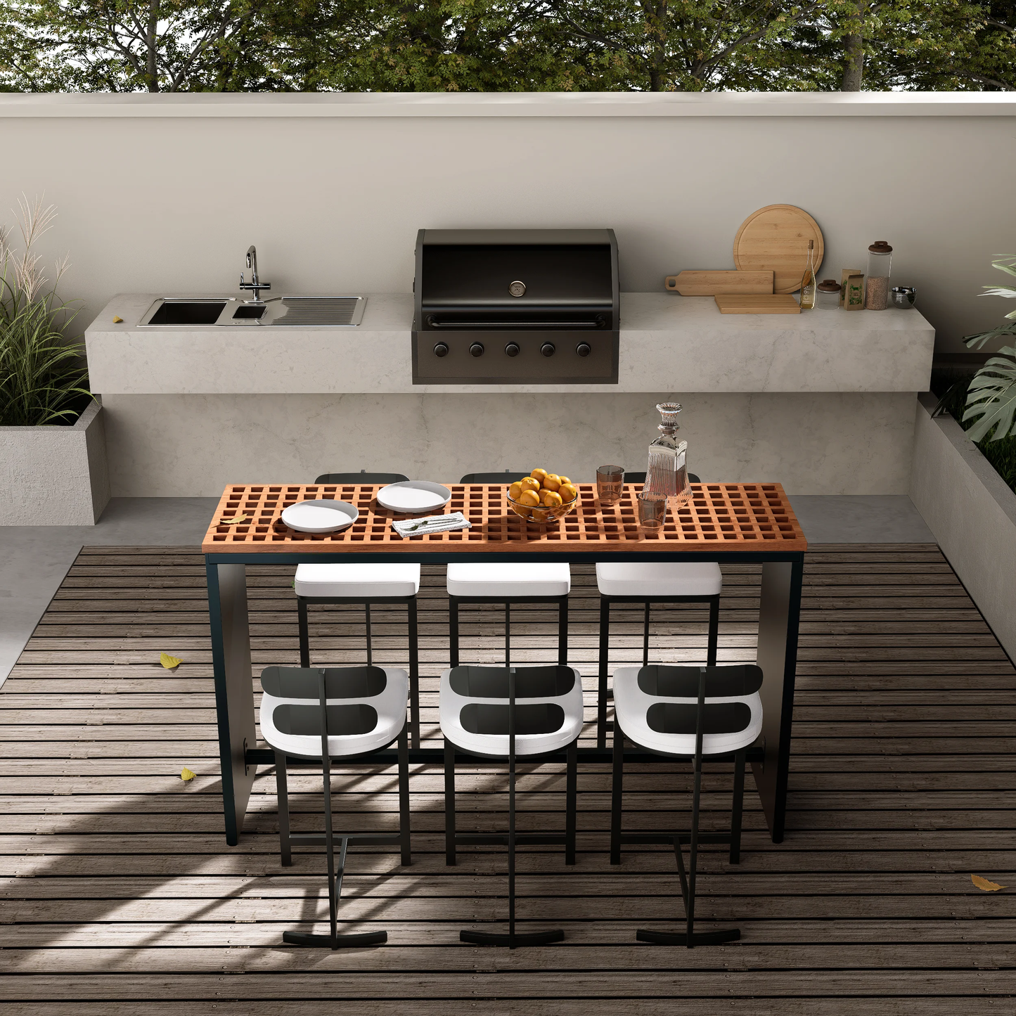 Zane Outdoor Dining Set