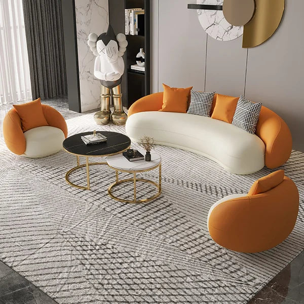 Prism Orange Sofa Set