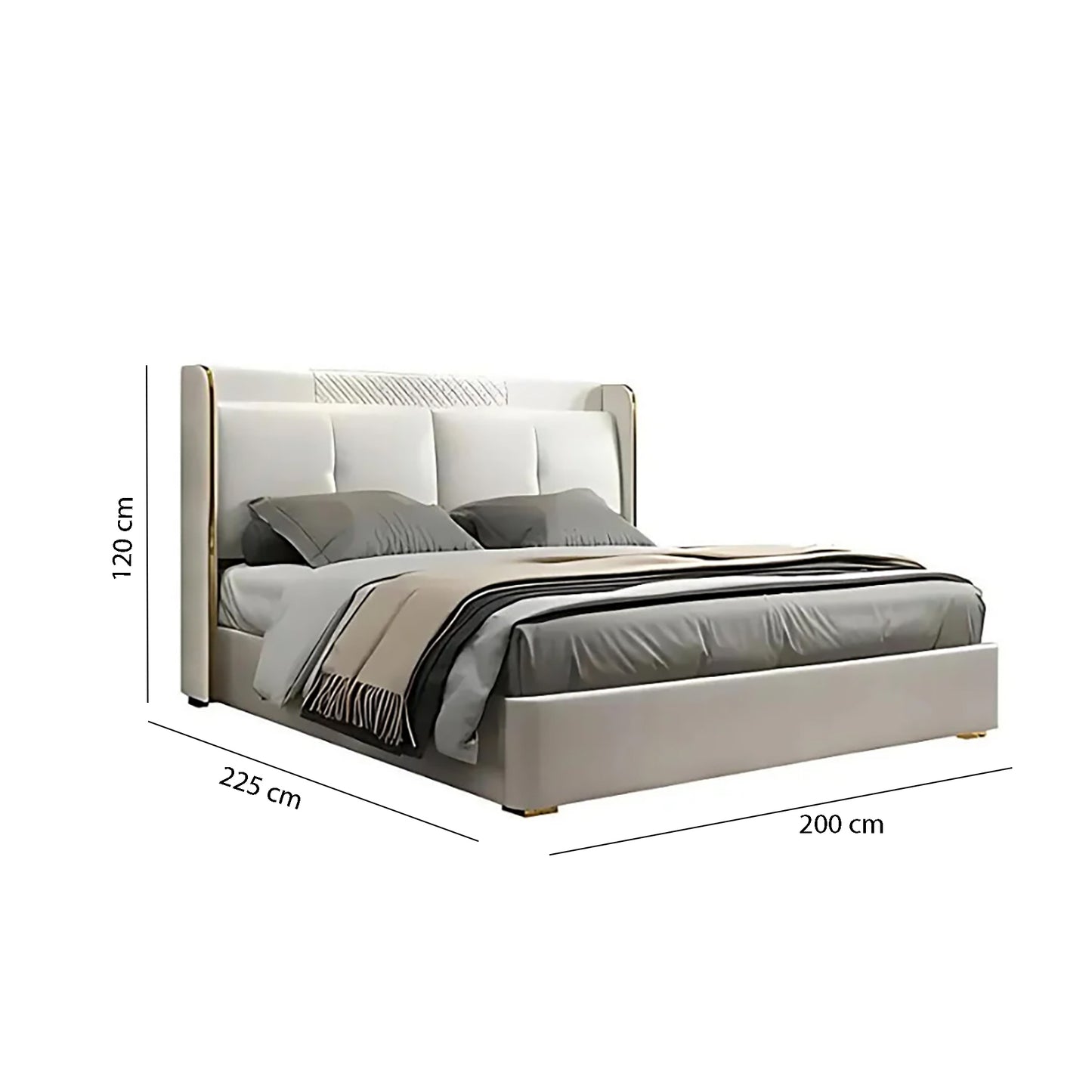 Fountain Faux Leather Bed