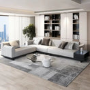 Eucalyptus Modern Corner L-Shaped Sectional SofaWhite / L-Shape facing right