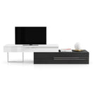 Gracie TV CabinetBlack & White / With Cable Hole