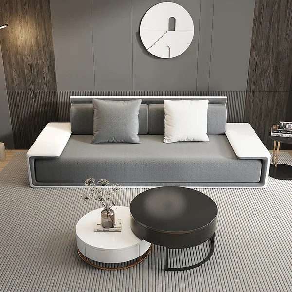 Imperial Modern Dark Gray 3-Seater Sofa - Kanaba Home #
