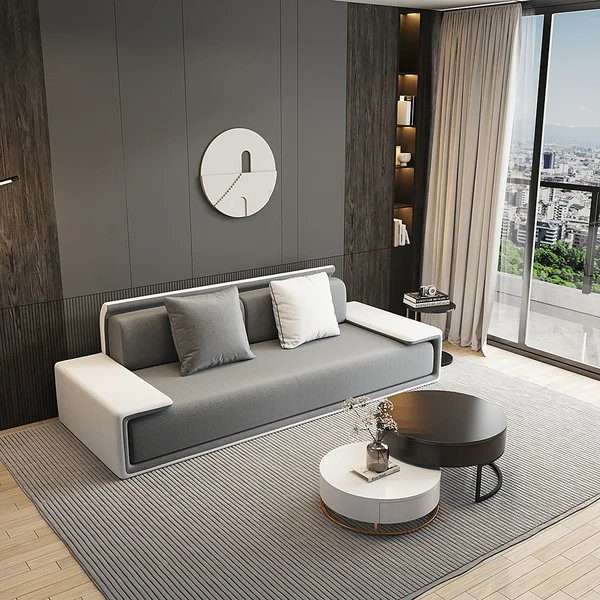 Imperial Modern Dark Gray 3-Seater Sofa - Kanaba Home #
